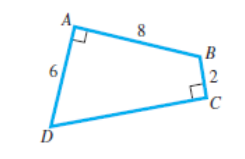Chapter 9.4, Problem 85E, 85. Area of a Quadrilateral Find the area of quadrilateral ABCD if angles A and C are right 