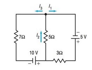 Chapter 8.1, Problem 77AE, Electricity: Kirchhoffs Rules An application of Kirchhoffs Rules to the circuit shown results in the 