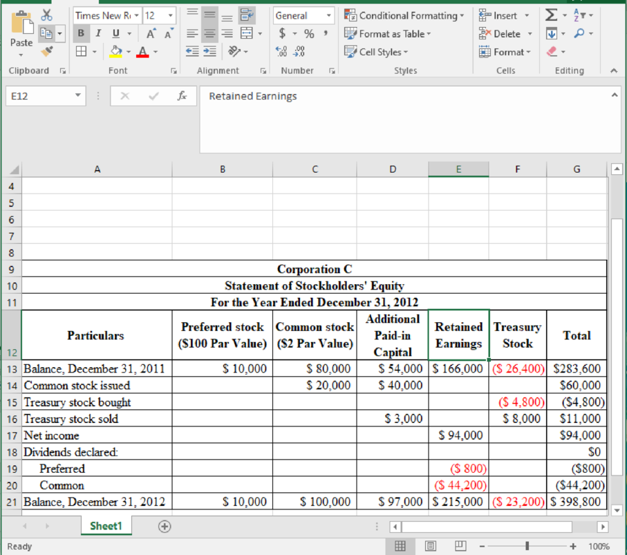 Excel Applications for Accounting Principles, Chapter 12, Problem 1R 
