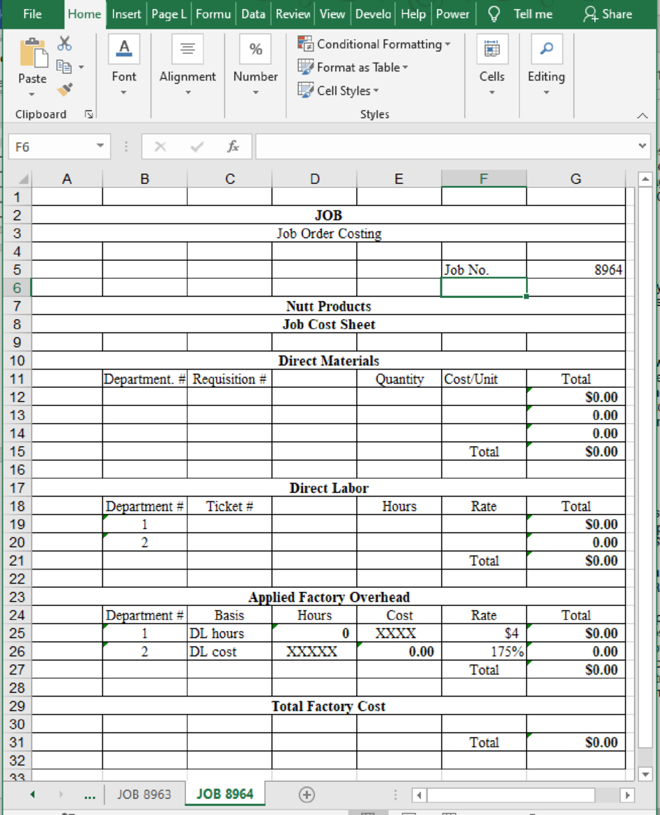 Excel Applications for Accounting Principles, Chapter 17, Problem 1R , additional homework tip  4
