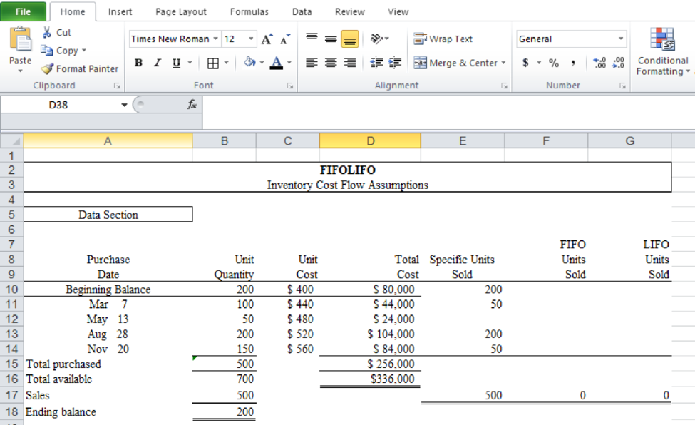 Excel Applications for Accounting Principles, Chapter 7, Problem 1R , additional homework tip  1