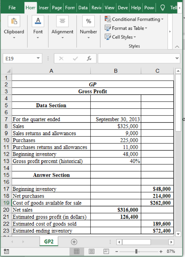 Excel Applications for Accounting Principles, Chapter 8, Problem 1R , additional homework tip  1