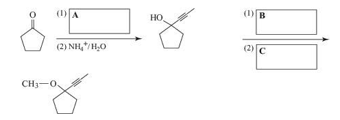 Chapter 12, Problem 3Q, 12.3 Supply the missing reagents.

 