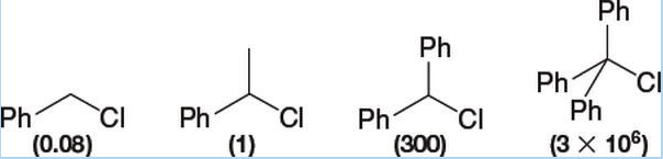 Chapter 15, Problem 20PP, PRACTICE PROBLEM
15.20 The following chlorides (Ph = phenyl) undergo solvolysis in ethanol at the 