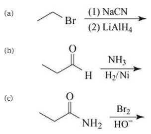 Chapter 20, Problem 2Q, Which would yield propylamine? (d) Two of the above (e) All of the above 