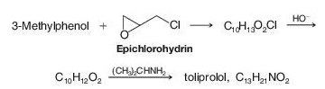 Chapter 21, Problem 19P, 21.19 A synthesis of the β-receptor blocker called toliprolol begins with a reaction between 