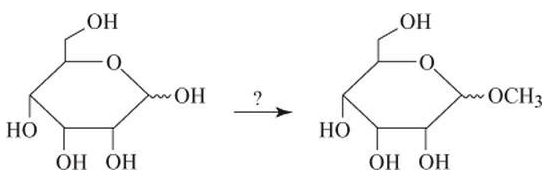 Chapter 22, Problem 9Q, Select the reagent needed to perform the following transformation: (a) CH3OH, KOH (b) (c) (CH3)2SO4, , example  1