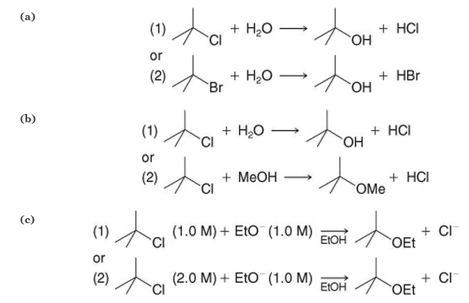 Chapter 6, Problem 22P, Which SN1 reaction of each pair would you expect to take place more rapidly? Explain your answer. , example  1