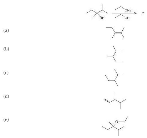 Chapter 7, Problem 3Q, 7.3 Select the major product of the reaction

 