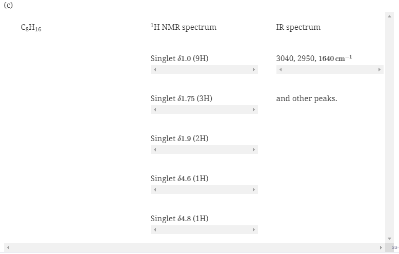 Chapter 9, Problem 1Q, Propose a structure that is consistent with each set of the following data. , example  2