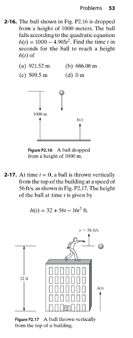 Chapter 2, Problem 16P, The ball shown in Fig. P2.16 is dropped from a height of 1000 meters. The hail falls according to 