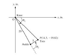 Chapter 3, Problem 45P, Consider the position of the toes of a person sitting in a chair as shown in Fig P3,43. (a) Suppose 