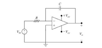 Chapter 5, Problem 32P, In the Op-Amp circuit shown in Fig. P5.32. the output voltage V0 is given by V0=ZCZRVin where ZR=R 