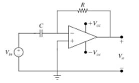 Chapter 5, Problem 33P, In the Op-Amp circuit shown in Fig. P5.33, the output voltage V0, is given by V0=ZRZCVin where ZR=R 