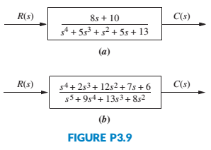 Chapter 3, Problem 11P, For each system shown in Figure P3.9, write the state equations and the output equation for the 