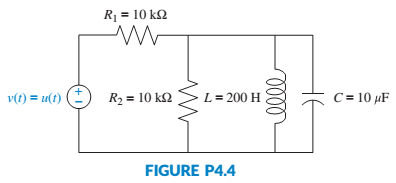 Chapter 4, Problem 12P, Write the general form of the capacitor voltage for the electrical network shown in Figure P4.4. 