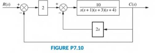 Chapter 7, Problem 34P, Repeat Problem 33 for the system shown in Figure P7.10. [Section:7.3] 