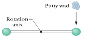 Chapter 11, Problem 65P, SSM WWW Two 2.00 kg balls are attached to the ends of a thin rod of length 50.0 cm and negligible 