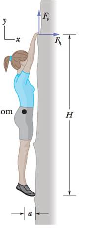 Chapter 12, Problem 36P, Figure 12-50 shows a 70 kg climber hanging by only the crimp hold of one hand on the edge of a 