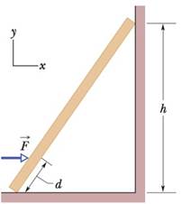 Chapter 12, Problem 73P, SSMA uniform ladder is 10 m long and weighs 200 N. In Fig. 12-78, the ladder leans against a 