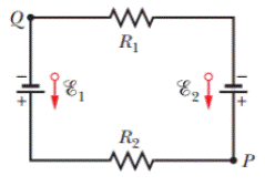 Chapter 27, Problem 2P, In Fig. 27-26, the ideal batteries have emfs 1 = 150 V and 2 = 50 V and the resistances are R1 = 3.0 