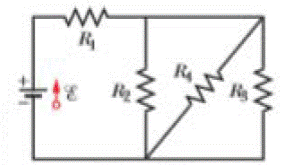 Chapter 27, Problem 44P, GO In Fig. 27-53, R1 = 100 , R2 = R3 = 50.0 , R4 = 75.0 , and the ideal battery has emf  = 6.00 V. a 