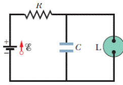 Chapter 27, Problem 62P, Figure 27-64 shows the circuit of a flashing lamp, like those attached to barrels at highway 