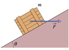 Chapter 5, Problem 34P, GO In Fig. 5-40, a crate of mass m = 100 kg is pushed at constant speed up a frictionless ramp  = 