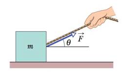 Chapter 5, Problem 60P, Figure 5-45 shows a 5.00 kg block being pulled along a friction- less floor by a cord that applies a 