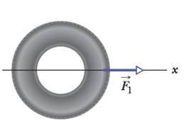 Chapter 5, Problem 75P, Figure 5-62 is an overhead view of a 12 kg tire that is to be pulled by three horizontal ropes. One 