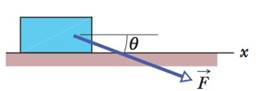 Chapter 6, Problem 1Q, In Fig. 6-12, if the box is stationary and the angle  between the horizontal and force F is 