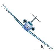 Chapter 6, Problem 51P, SSM WWW An airplane is flying in a horizontal circle at a speed of 480 km/h Fig. 6-41. If its wings 