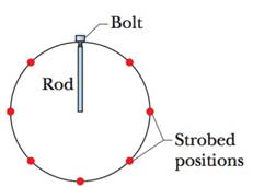 Chapter 6, Problem 55P, A bolt is threaded onto one end of a thin horizontal rod, and the rod is then rotated horizontally 