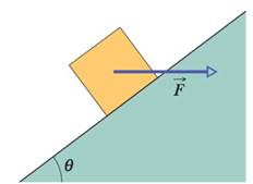 Chapter 6, Problem 98P, In Fig. 6-62, a 5.0 kg block is sent sliding up a plane inclined at  = 37 while a horizontal force F 