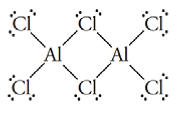 Chapter 15, Problem 64RQ, Aluminum chloride, AlCl3, forms molecules with itself with the formula Al2Cl6. Its structure is Use 