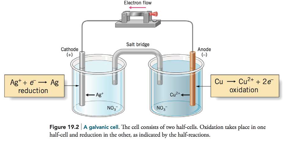 Chapter 19, Problem 26PE, Suppose the solutions in the galvanic cell depicted in Figure 19.2 (Section 19.1) have a volume of 