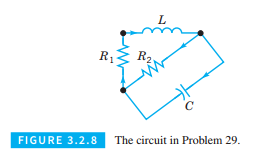 Chapter 3.2, Problem 29P, Applications.

Electric Circuits.  The theory of electric circuits, such as that shown in Figure , example  2
