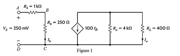 Chapter 2, Problem 119P, A single-stage transistor amplifier is modeled as shown in Fig. P2.119. Find the current in the load 
