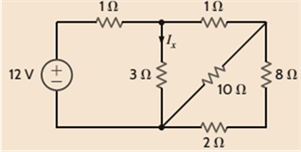 Chapter 2, Problem 2FE.10TP, Find the current Ix in Fig. 2PFE-10. a. 1/2Ac. 3/2A b. 5/3Ad. 8/3A 