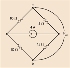 Chapter 2, Problem 2FE.2TP, Find v ah in the circuit in Fig. 2PFE-2. a. 5V c. 15V b. 10V d. 10V 