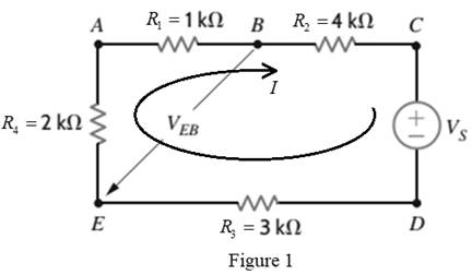 Chapter 2, Problem 37P, In the network in Fig. P2.37, find VS if VEB=6V. 