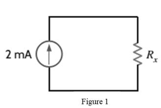 Chapter 2, Problem 3P, In the network in Fig. P2.3, the power absorbed by Rx is 20mV. Find Rx. 