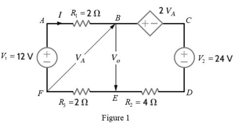 Chapter 2, Problem 43P, Find VA and VO in the circuit in Fig. P2.43. 