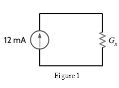 Chapter 2, Problem 4P, In the network in Fig. P2.4, the power absorbed by Gx is 20 mW. Find Gx. 
