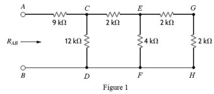 Chapter 2, Problem 61P, Find RAB in the circuit in Fig. P2.61. 