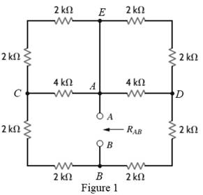 Chapter 2, Problem 65P, Find RAB in the circuit in Fig. P2.65. 