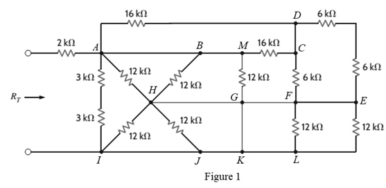 Chapter 2, Problem 70P, Determine the total resistance, RT, in the circuit in Fig. P2.70. 