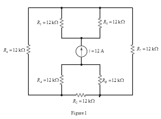 Chapter 2, Problem 72P, Find the power supplied by the source in the network in Fig. P2.72. All resistors are 12k. 