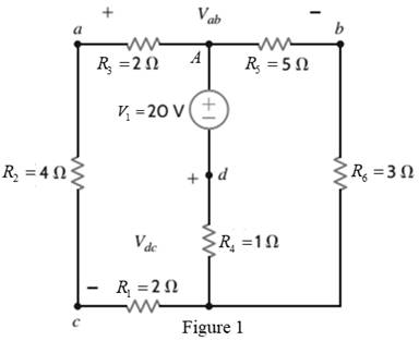 Chapter 2, Problem 75P, Find Vab and Vdc in the circuit in Fig. P2.75. 