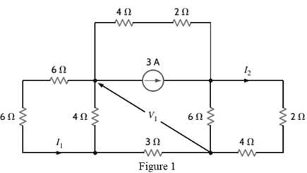 Chapter 2, Problem 81P, Find I1,I2, and V1 in the circuit in Fig. P2.81. 